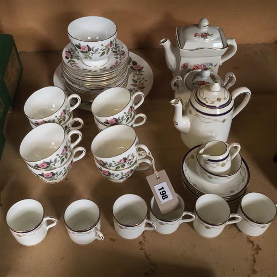 Part Wedgwood tea set & coffee set